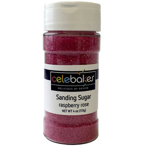 Celebakes Raspberry Rose Sanding Sugar, 4 oz.