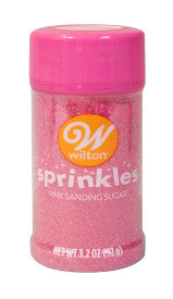 Wilton Pink Sanding Sugar, 3.2oz