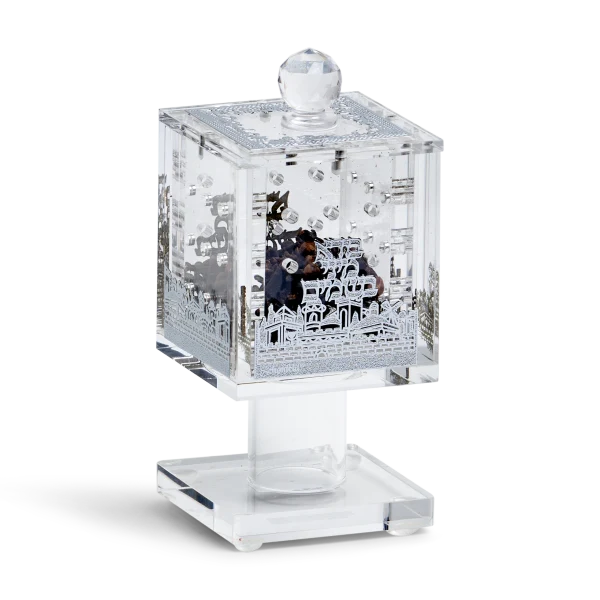 185011 Acrylic Besomim Holder with Silver Plates