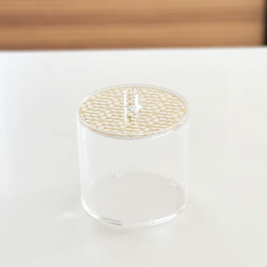 J-JKLS-LGD Small LUCITE JAR- LASER CUT