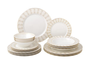 8457 Strokes Dinnerware Service For 4