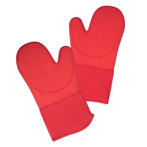 Silicon Oven Mitt Red