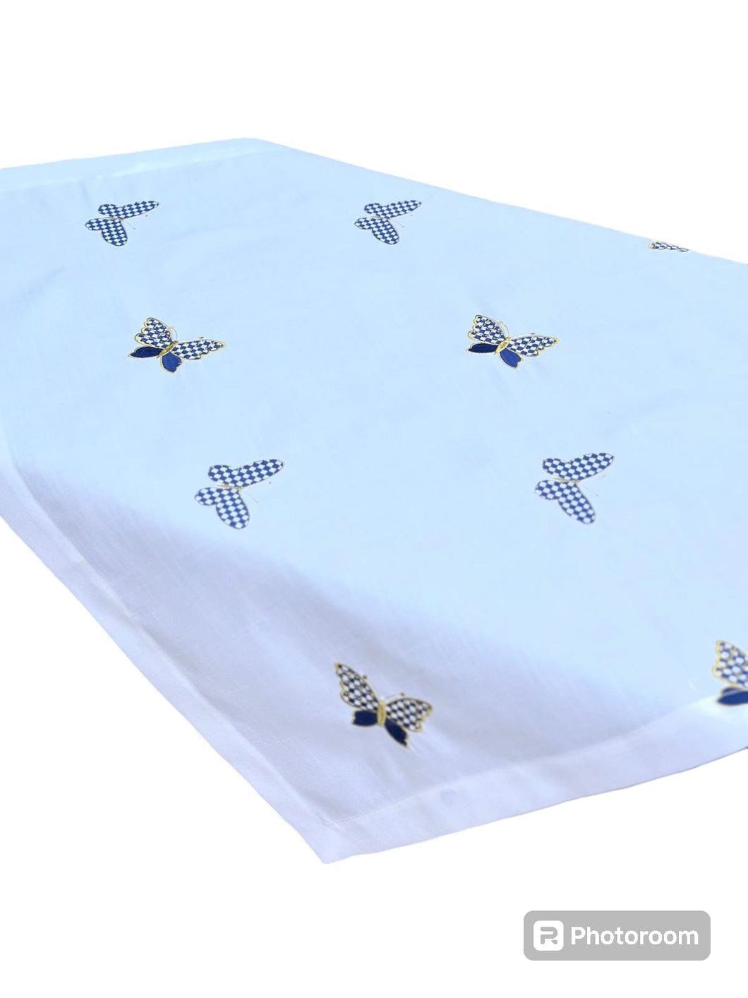 Kenzie Butterfly Tablecloth Blue