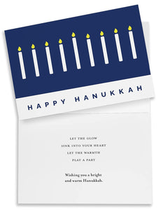 5 Pack Happy Hanukkah Greeting Cards with Envelopes - 5" x 7