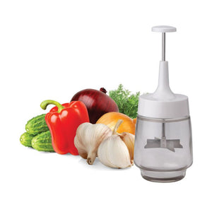 HIC Kitchen Plain Edge Old Fashioned Onion Manual Food Chopper