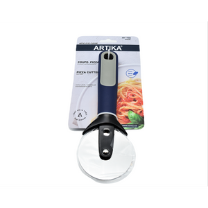 Artika - Easy Grip Pizza Cuter, Blue Silicone Handle