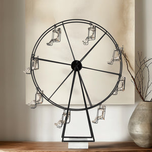 18597 Metal, 23" Ferris Wheel, Black