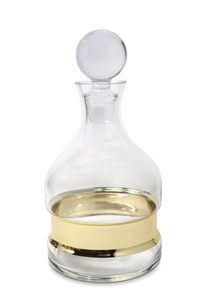 GB4687 Liqueur Decanter with Gold Strip