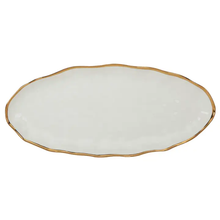 Load image into Gallery viewer, 20497 Regency Gold Oval Fish Platter 19.5in X 8.5in
