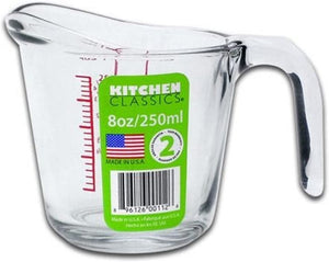 Kitchen Classic - Glass 1 Cup Measuring Cup -