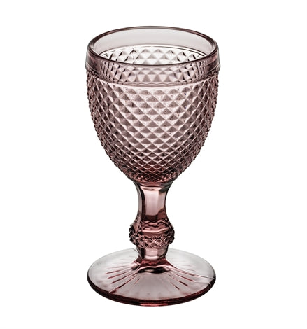 49001540 Bicos Rosa Set with 4 Water Goblets Pink