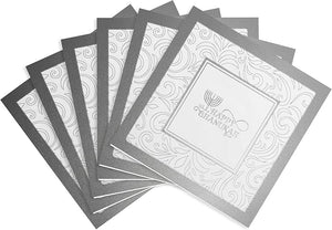 20 Pack - Hanukkah Paper Goods - Silver Foil Chanukah Themed Party Supplies