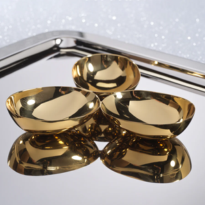 IN-7991 Triple Nut Bowl - Polished Gold