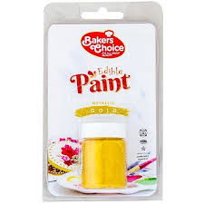 Edible Paint Metallic Gold