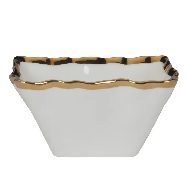 20495 Regency Gold Square Snack Bowls 5.5in