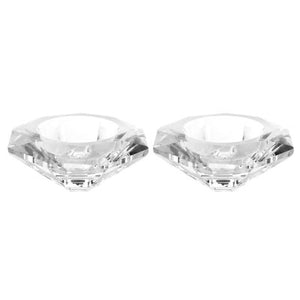 15672 Crystal Tea Light / Oil Cup Holder 1.5"H X 3"