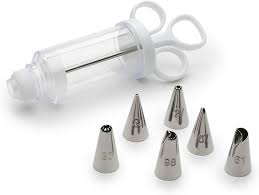 7 piece syringe icing set