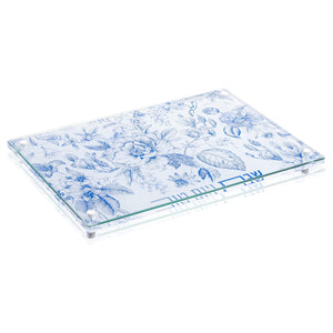 CH-FT-N French Toile Challah Board - Navy