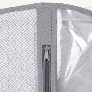 DRESS BAG HERRINGBONE GREY