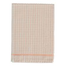 Peach Checkered Dish Towel