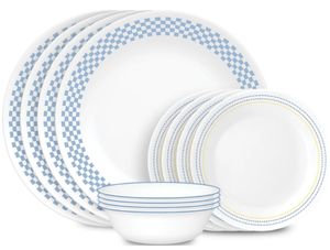 CORELLE MUGLESS RD. 12 pc SET AMELIA Serice For 4
