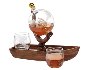 MM 26184 • Globe Decanter Boat Set W/2dof