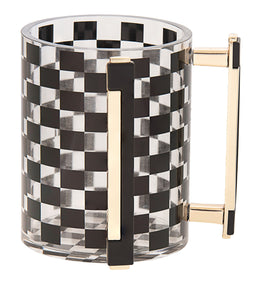 7080 Wash cup Lucite Black & Clear