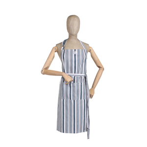 Striped Pantry Unisex Apron Stone Blue