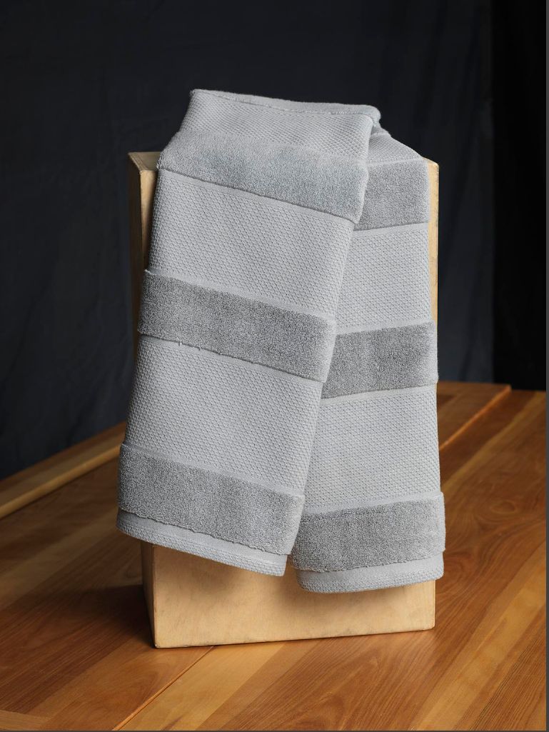 Grey Waffle Hand Towel