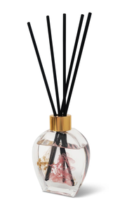 VD4281 Clear Reed Diffuser With Pink Flower