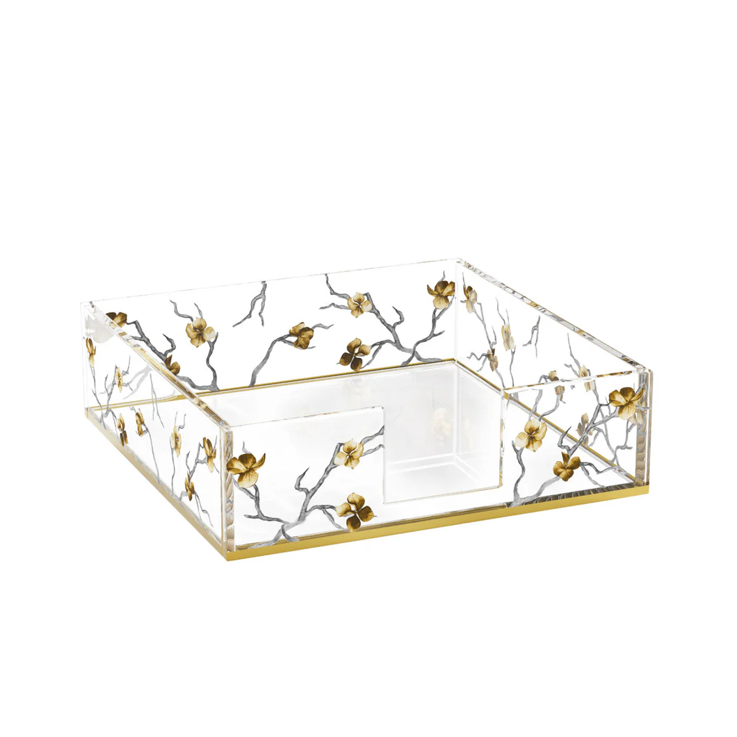 NHGB01 Golden Branch Napkin Holder