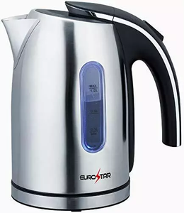 EUROSTAR EKS12SS Electric Kettle 1.2L, Sillver