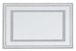 18000 Mirror Tray With Broken  Stones  12.6x6.3"