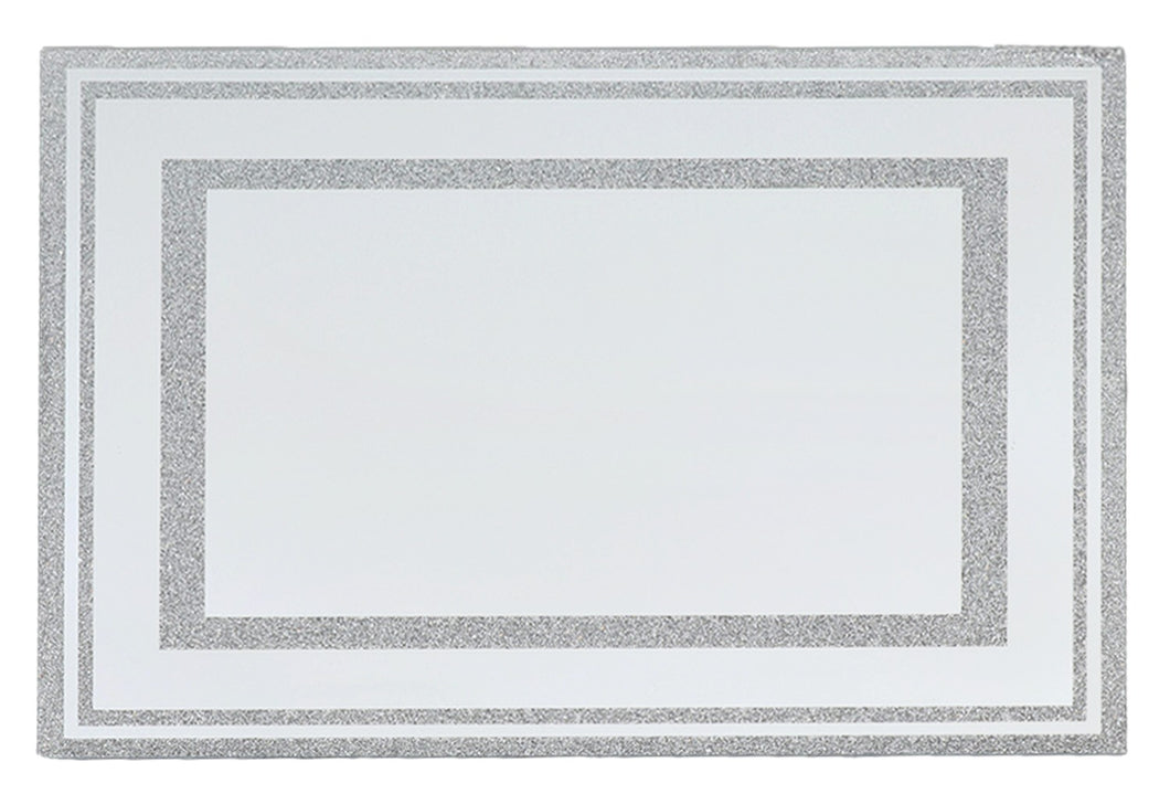 18000 Mirror Tray With Broken  Stones  12.6x6.3