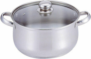 DUTCH OVEN-4qt S.S. W/GLASS COVER