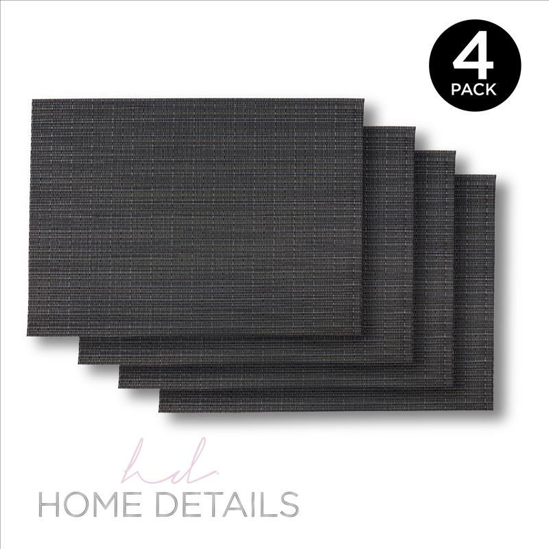 Woven Look PVC Placemat 12x18inch - BLUE