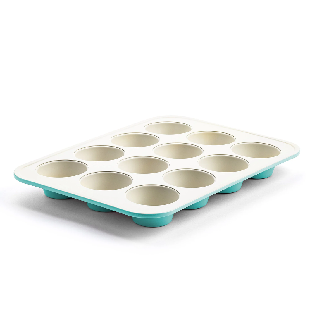 CREMA 12 CUP MUFFIN PAN - GREEN