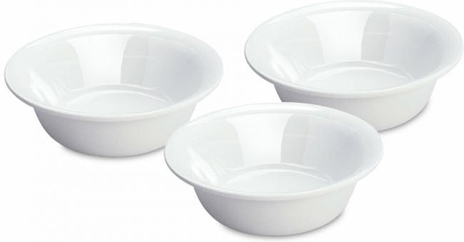 BOWL-PLASTIC CEREAL-20oz-SET/3 WHITE