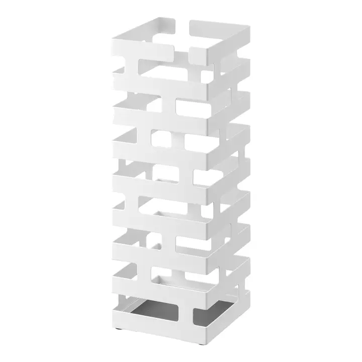 2362 Brick Umbrella Stand - Steel - Square White