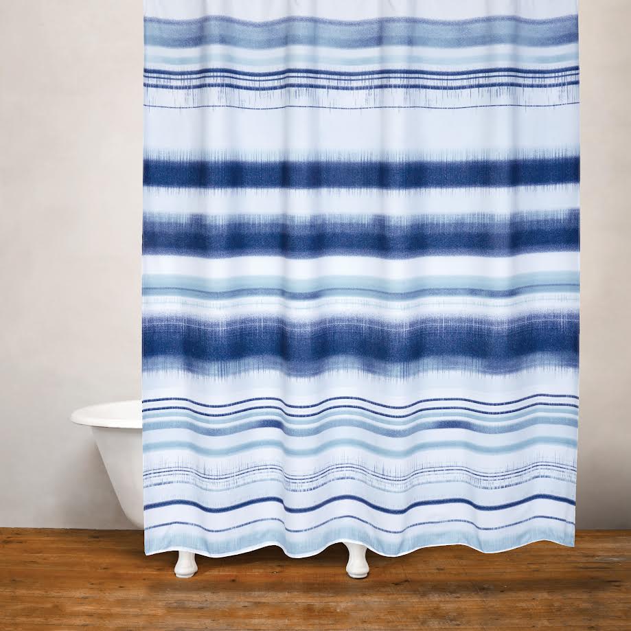 Skye Moves 71 In. X 71 In. Blue Shower Curtain, Multi