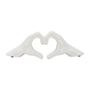 15688-03 5" HAND-HEART, WHITE