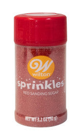 Wilton Red Sanding Sugar, 3.2oz.