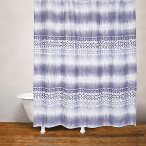 Tribe Vibe Shower Curtain Blue/White - Moda at Home