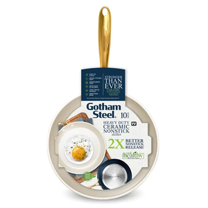 1837 Gotham Steel Natural Collection Blue/Cream 10" Fry Pan