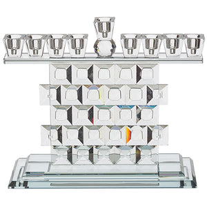 UK48902 Crystal Elegant Hanukkiah 23.5x27 cm