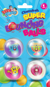 4pk Chanukah Bouncing Balls