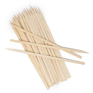 FLAT / WIDE BAMBOO SKEWERS, 11.5″, 25 PCS