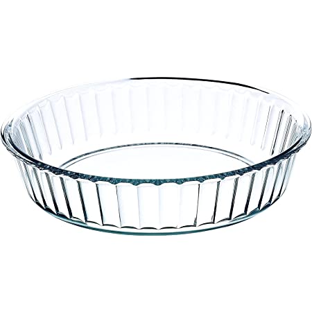 Simax 10.25 inch 2.25 qt Fluted Glass Baking Dish