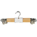 5PK WOOD SKIRT/PANT HANGERS-L 13.78*4.92"