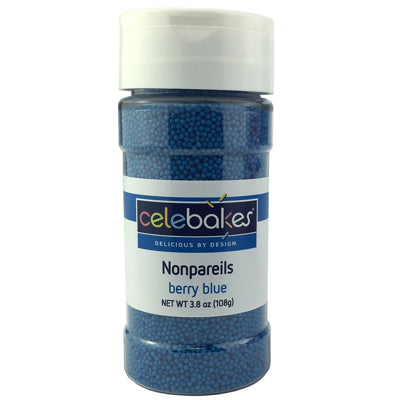 Celebakes Berry Blue Nonpareils, 3.8 oz.